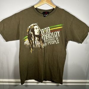 Bob Marley T Shirt‎ Medium Y2K Vintage Zion Tag Reggae Roots Music Natty Dread